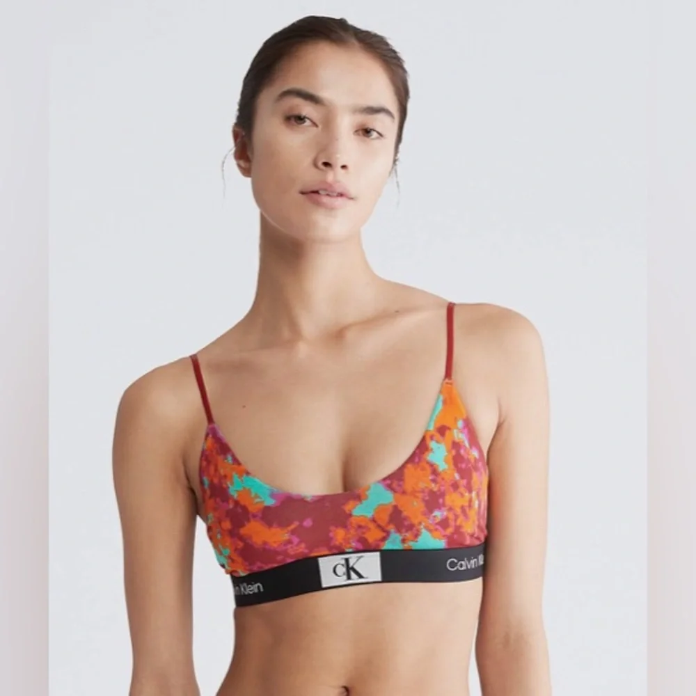 NEW‎ Calvin Klein 1996 Cotton Unlined Bralette. Large